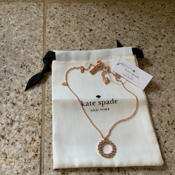 NWT KATE SPADE full circle CZ 16” necklace - Picture 3 of 4